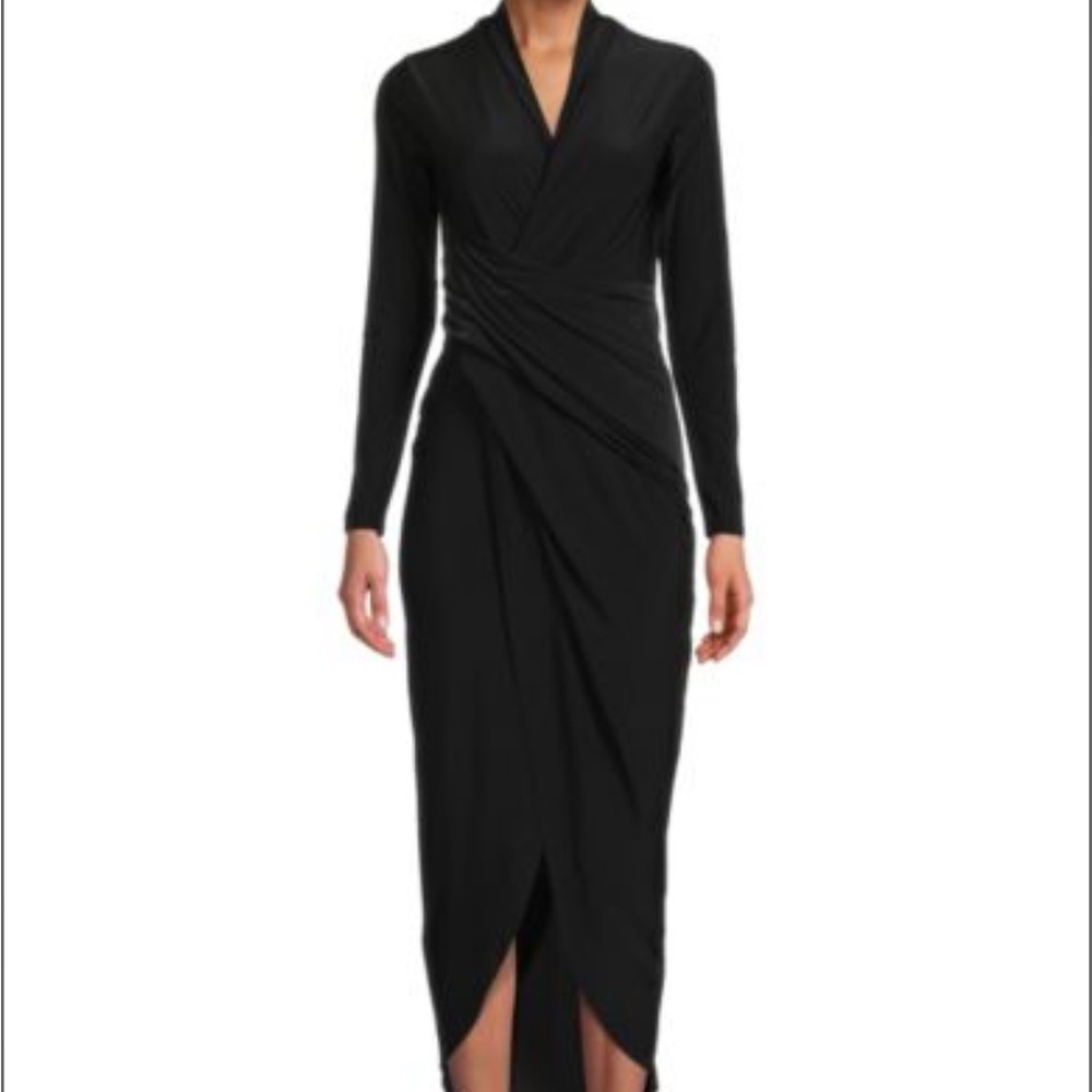 RACHEL RACHEL ROY Tulip-Hem Faux-Wrap Dress